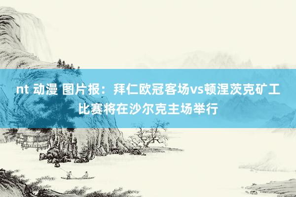 nt 动漫 图片报：拜仁欧冠客场vs顿涅茨克矿工比赛将在沙尔克主场举行