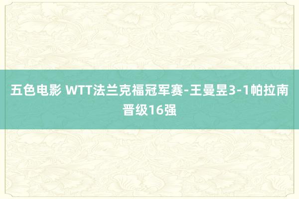 五色电影 WTT法兰克福冠军赛-王曼昱3-1帕拉南晋级16强