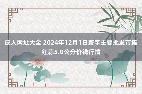 成人网址大全 2024年12月1日寰宇主要批发市集红蒜5.0公分价钱行情