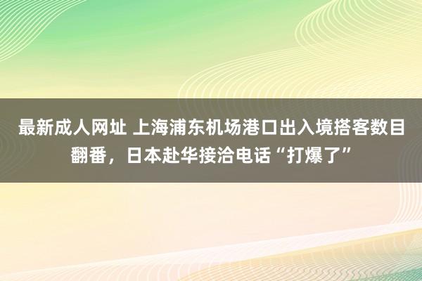 最新成人网址 上海浦东机场港口出入境搭客数目翻番，日本赴华接洽电话“打爆了”