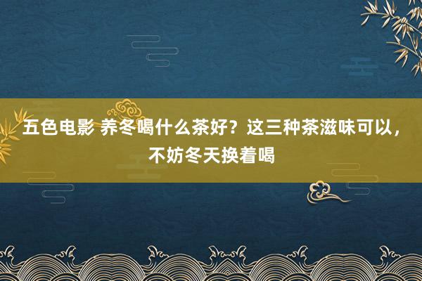 五色电影 养冬喝什么茶好？这三种茶滋味可以，不妨冬天换着喝