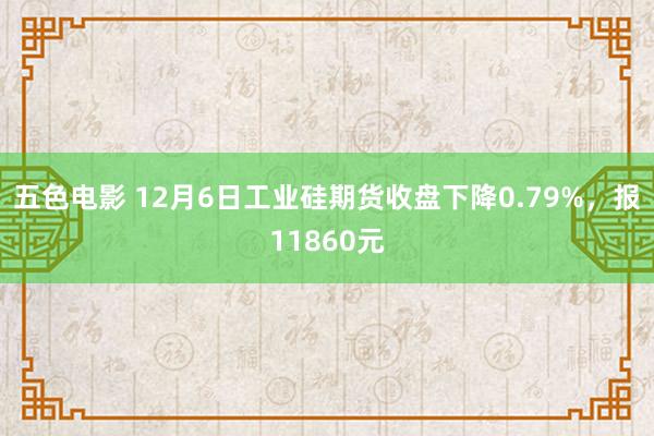 五色电影 12月6日工业硅期货收盘下降0.79%，报11860元