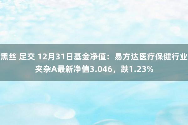 黑丝 足交 12月31日基金净值：易方达医疗保健行业夹杂A最新净值3.046，跌1.23%