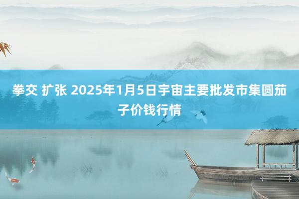 拳交 扩张 2025年1月5日宇宙主要批发市集圆茄子价钱行情