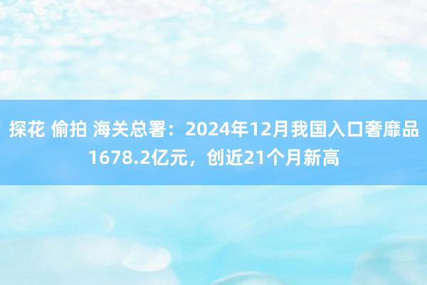 探花 偷拍 海关总署：2024年12月我国入口奢靡品1678.2亿元，创近21个月新高