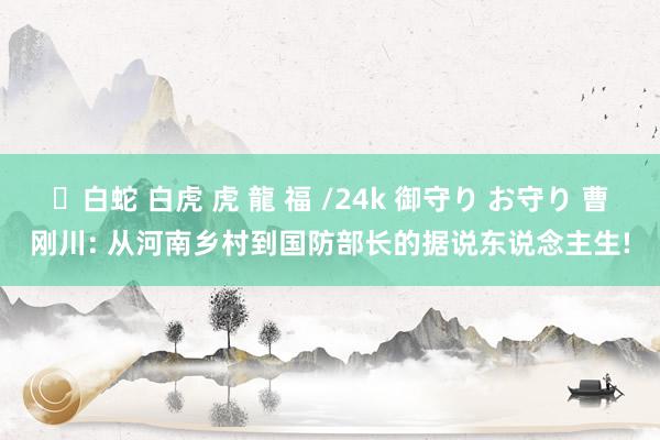 ✨白蛇 白虎 虎 龍 福 /24k 御守り お守り 曹刚川: 从河南乡村到国防部长的据说东说念主生!